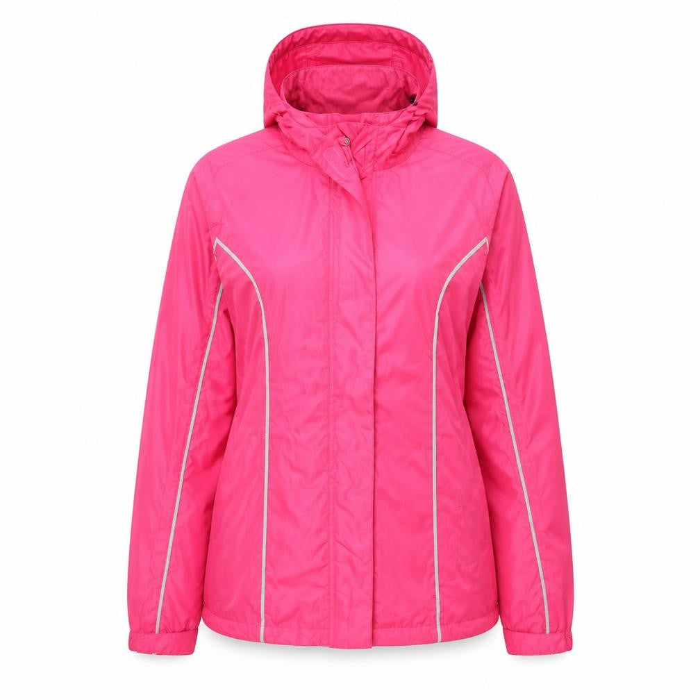 Crane Womens Pink Windbreaker Coat Size 8 Zip