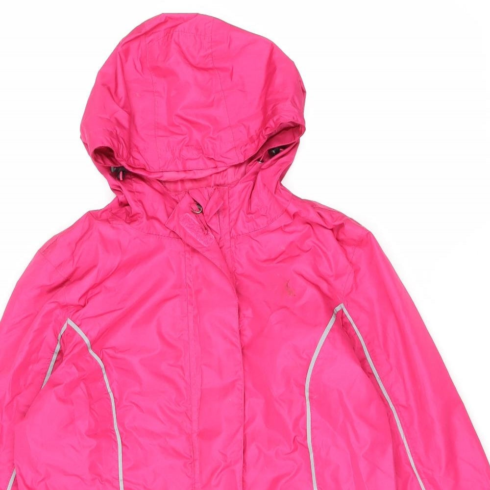 Crane Womens Pink Windbreaker Coat Size 8 Zip