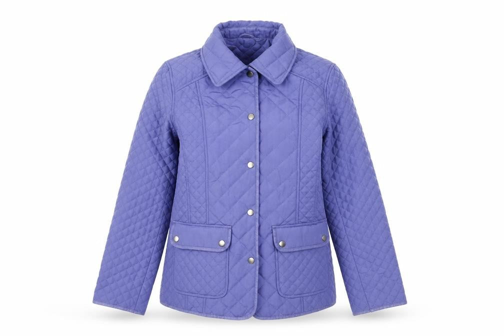 Marks & Spencer Womens Purple Jacket Coat Size 8 Snap