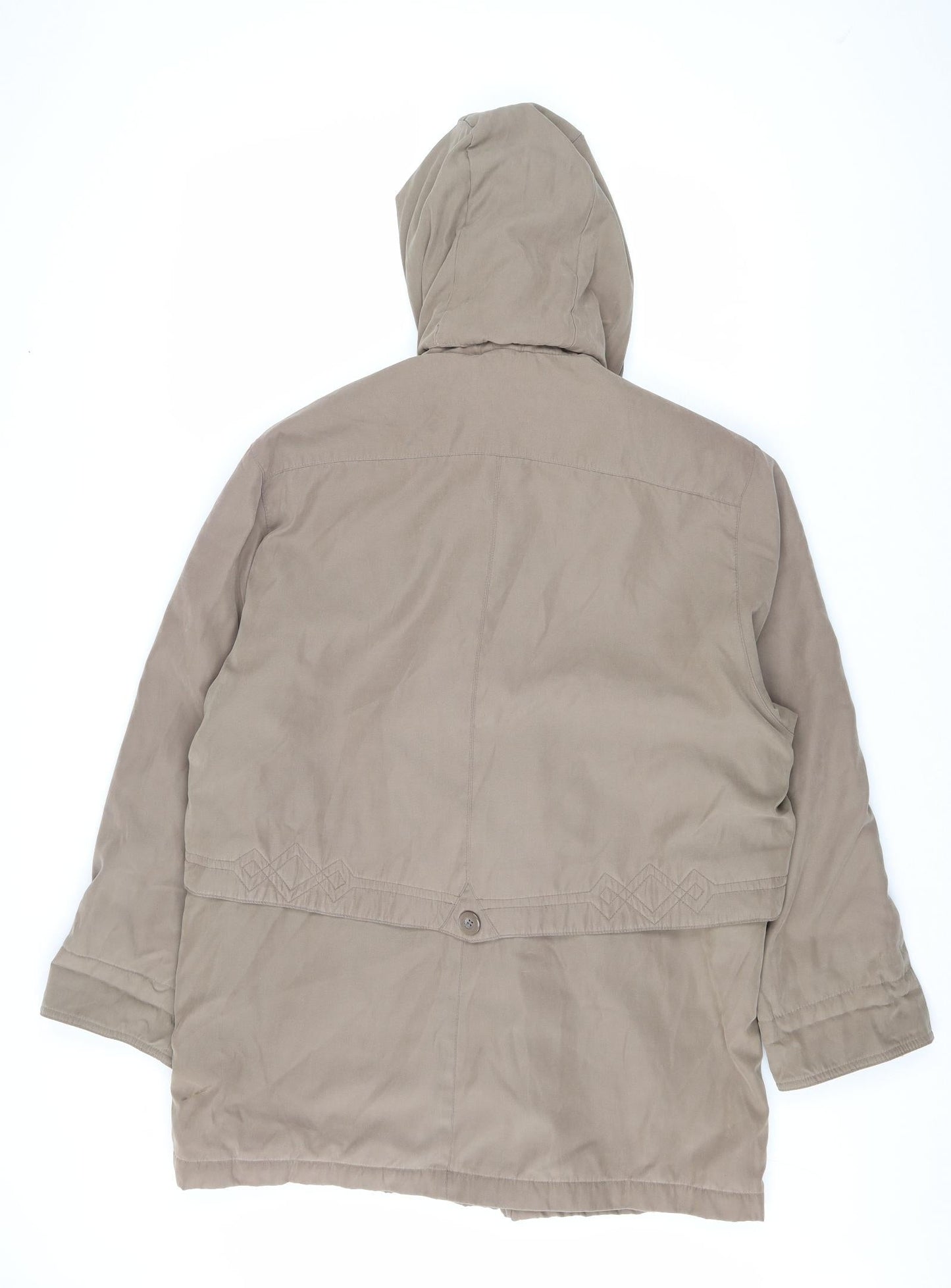 Bonmarché Mens Brown Parka Coat Size M Zip