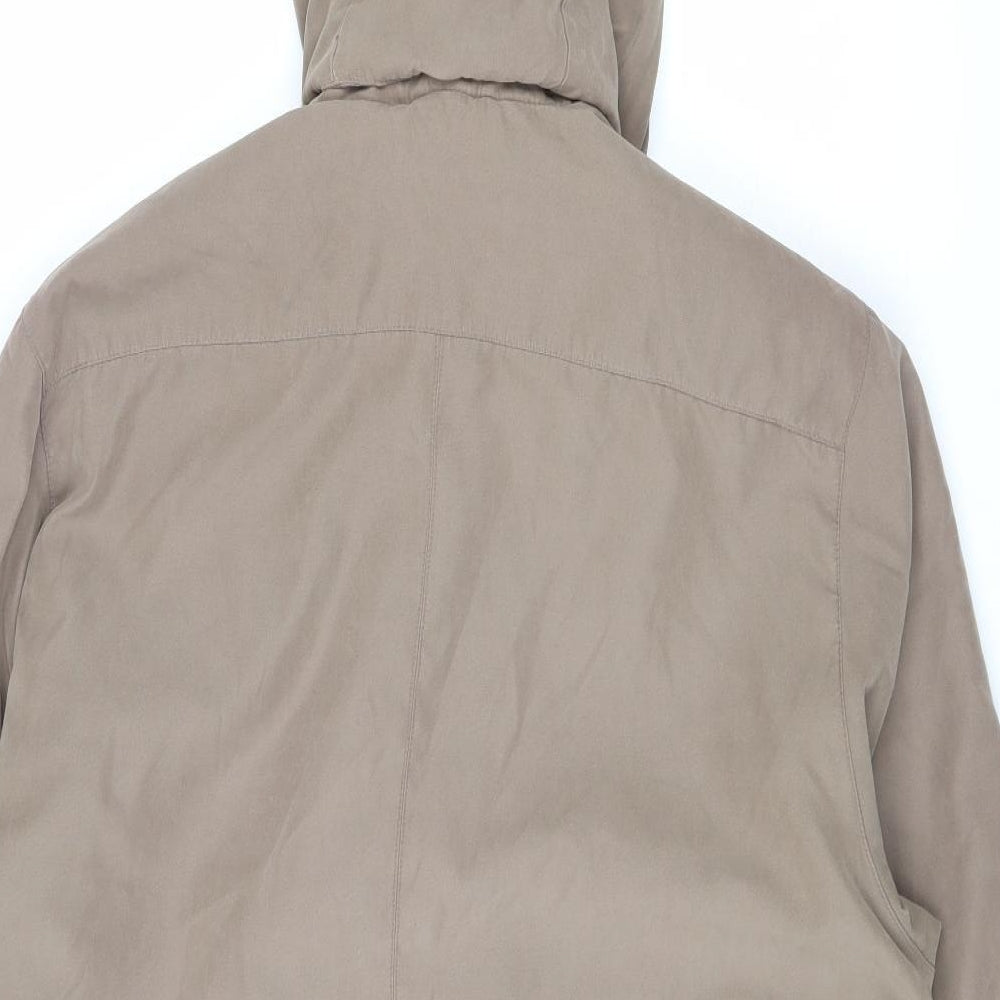 Bonmarché Mens Brown Parka Coat Size M Zip