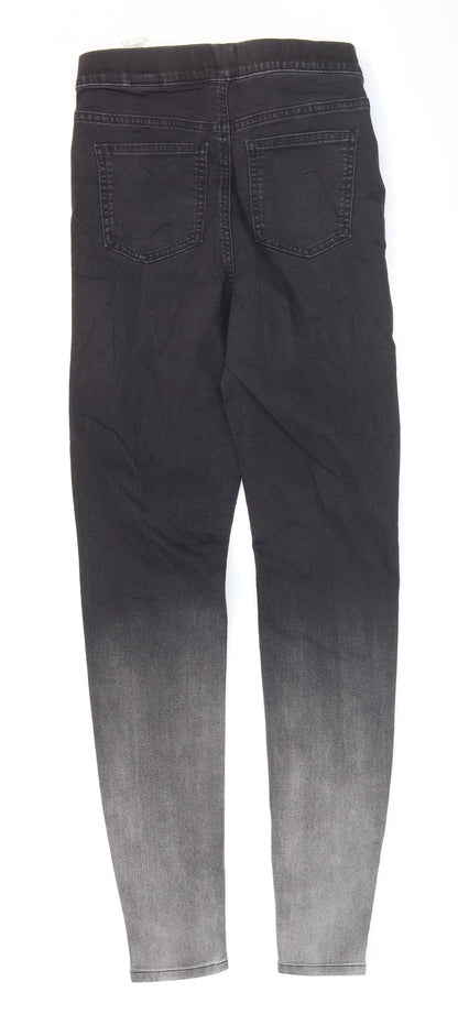 Marks & Spencer Womens Black Cotton Jegging Jeans Size 8 L29 in Regular - Long length