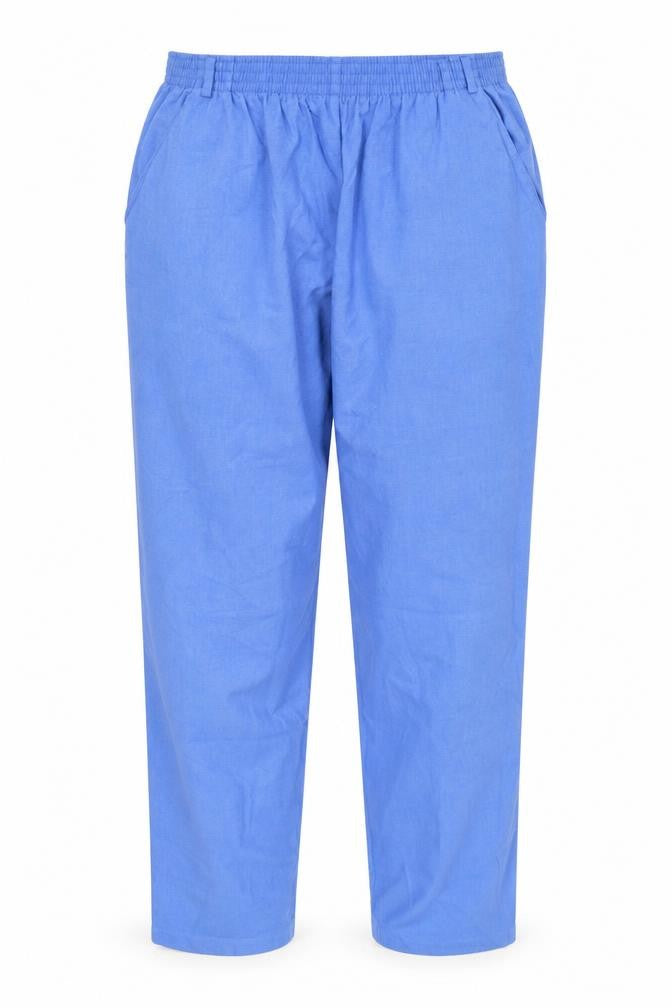 Miller Womens Blue Polyester Trousers Size 14 L28 in Regular