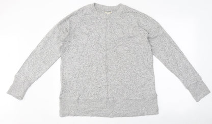 Next Womens Grey Scoop Neck Polyester Pullover Jumper Size 16