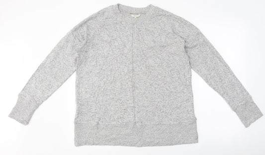 NEXT Womens Grey Scoop Neck Polyester Pullover Jumper Size 16