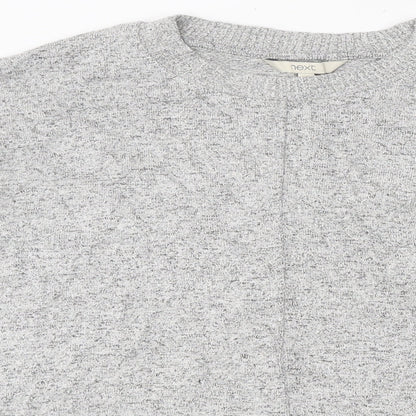 Next Womens Grey Scoop Neck Polyester Pullover Jumper Size 16