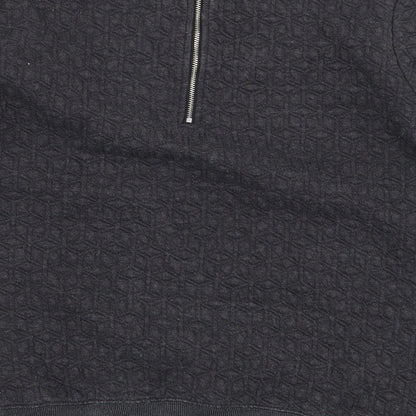 Gap Womens Grey Polyester Pullover Sweatshirt Size M Zip
