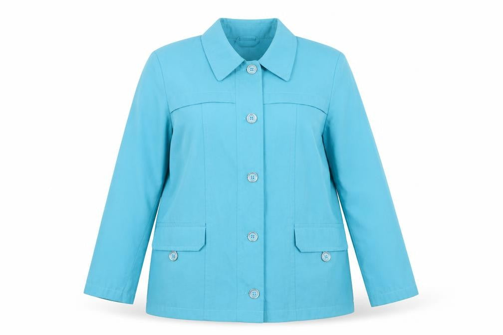 EWM Womens Blue Jacket Size 18 Button