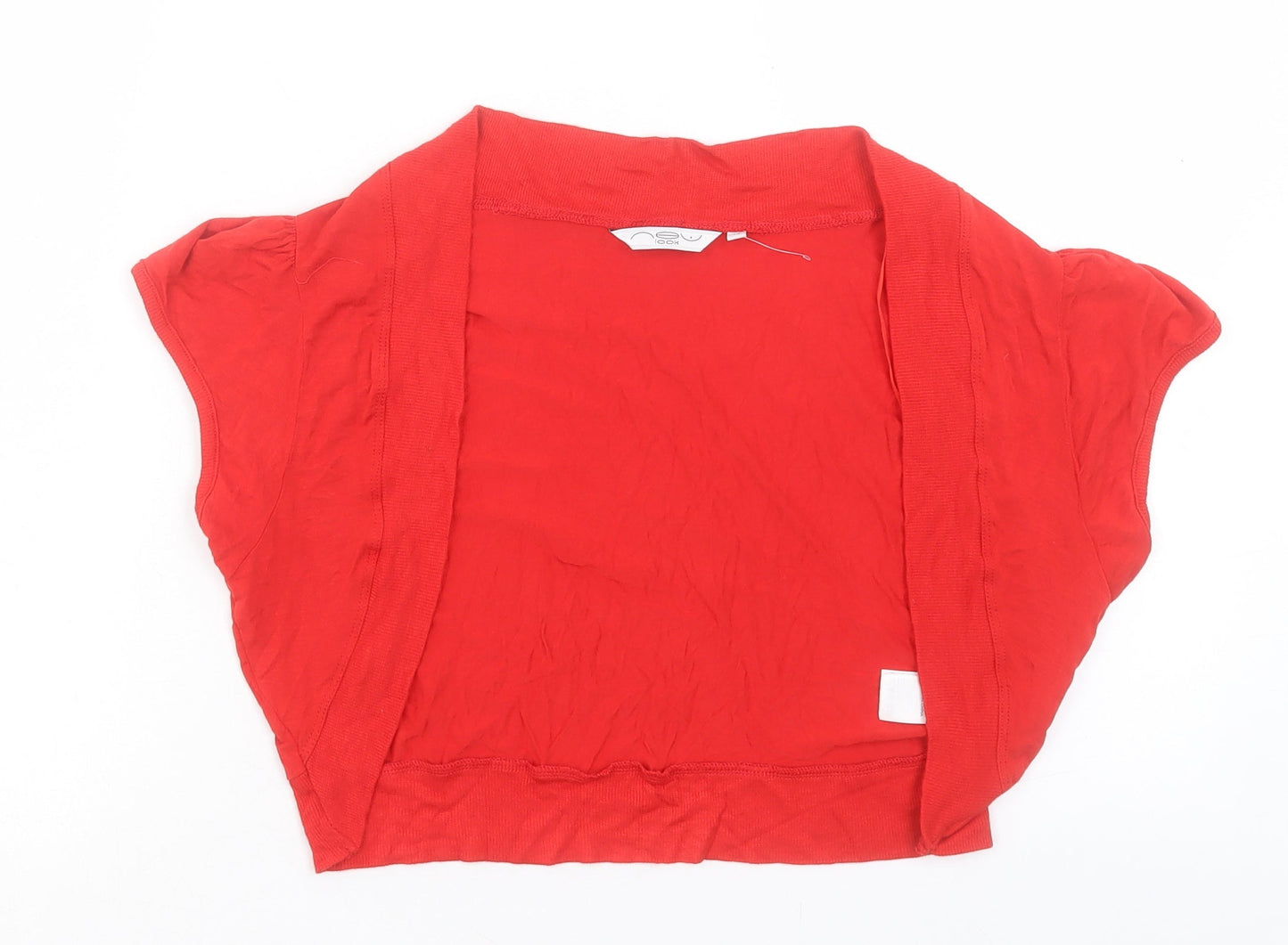 New Look Womens Red V-Neck Viscose Cardigan Jumper Size 18