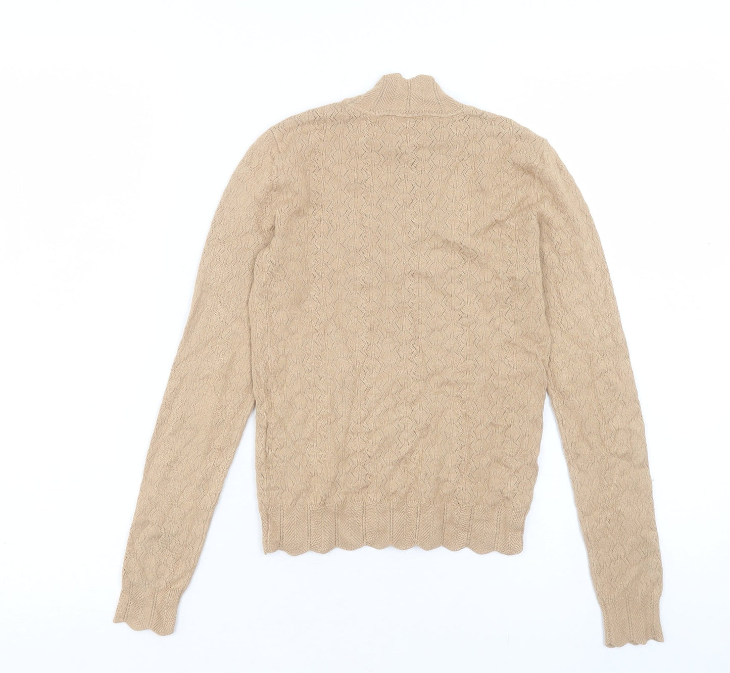 Miss Selfridge Womens High Neck Viscose Pullover Jumper Size 6