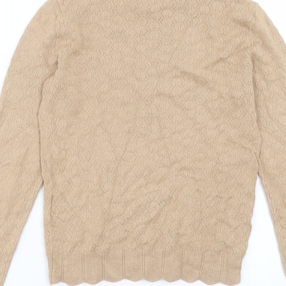Miss Selfridge Womens High Neck Viscose Pullover Jumper Size 6