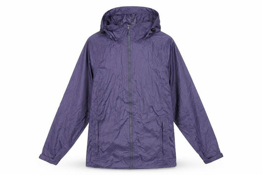 Preworn Womens Purple Rain Coat Coat Size S Zip