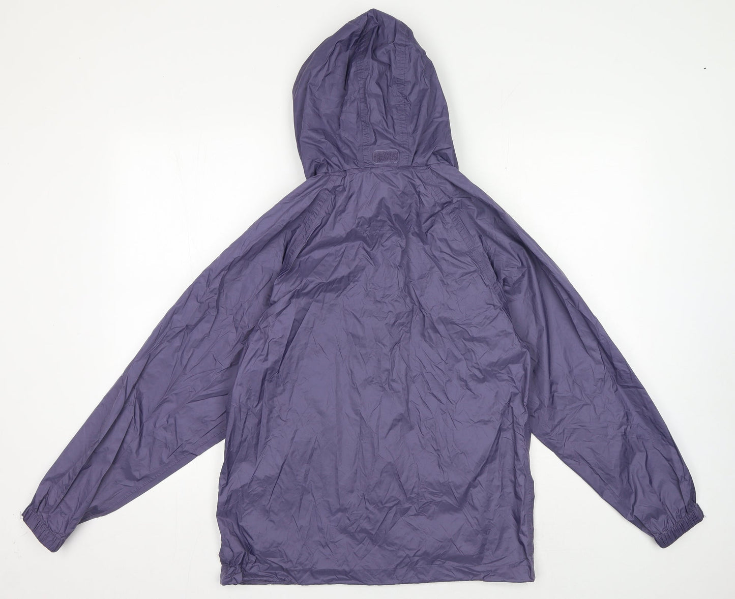 Preworn Womens Purple Rain Coat Coat Size S Zip