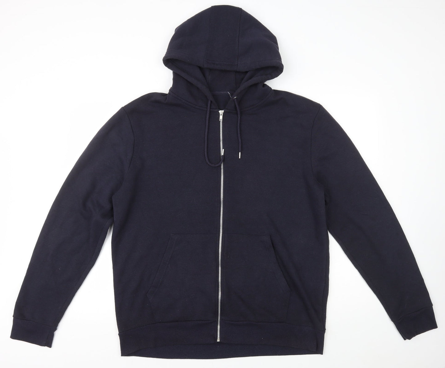 Peacocks Womens Blue Polyester Full Zip Hoodie Size XL Zip