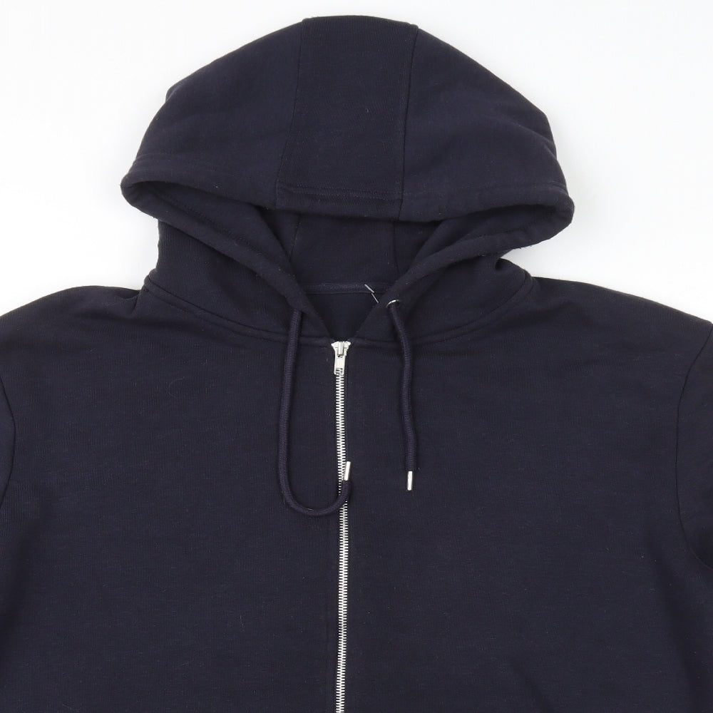 Peacocks Womens Blue Polyester Full Zip Hoodie Size XL Zip