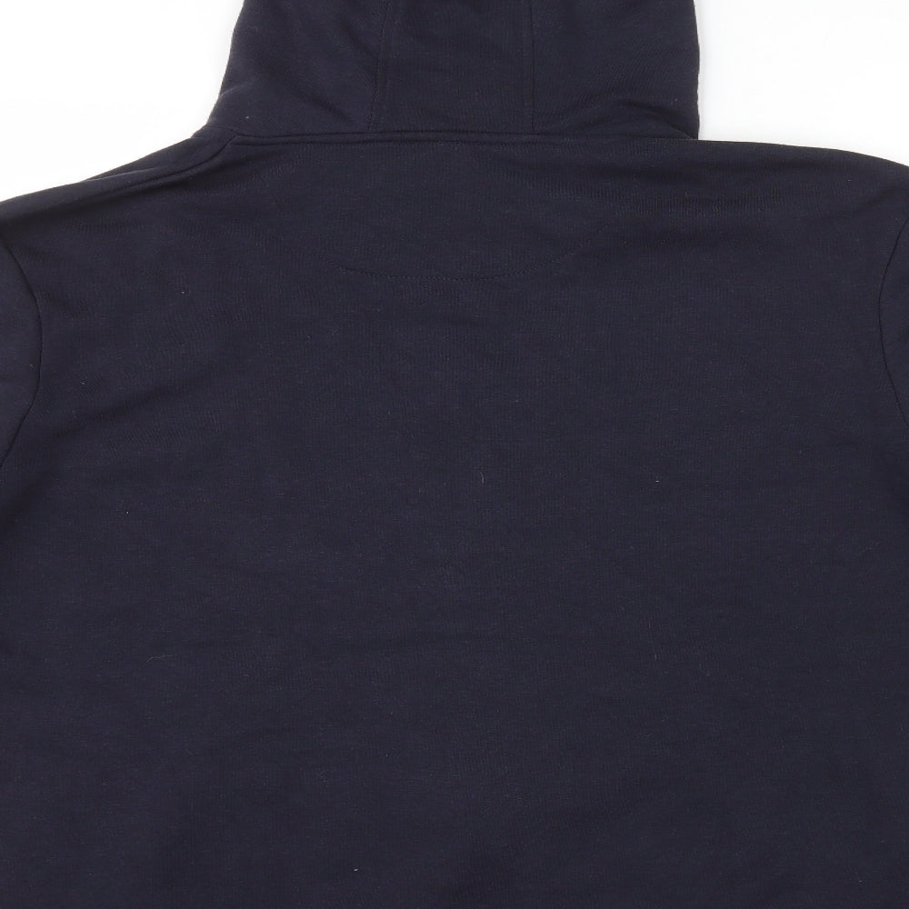 Peacocks Womens Blue Polyester Full Zip Hoodie Size XL Zip