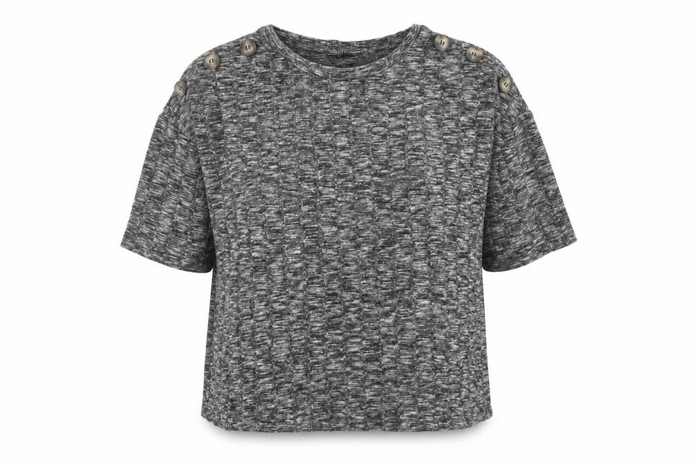 F&F Womens Grey Boat Neck Viscose Pullover Jumper Size 12