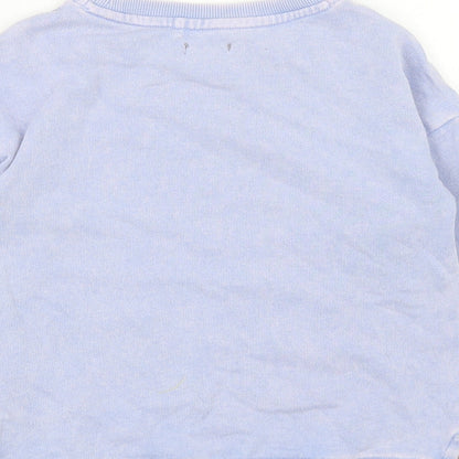 Next Girls Blue Cotton Pullover Sweatshirt Size 6 Years Pullover - Kindness Is My Super Power