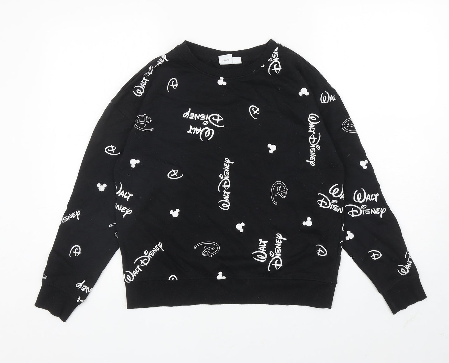 Primark Womens Blue Geometric Cotton Pullover Sweatshirt Size XS Pullover - Disney