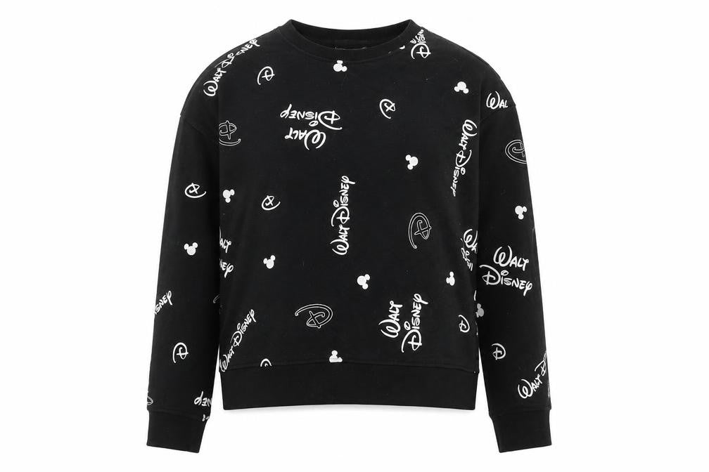Primark Womens Blue Geometric Cotton Pullover Sweatshirt Size XS Pullover - Disney