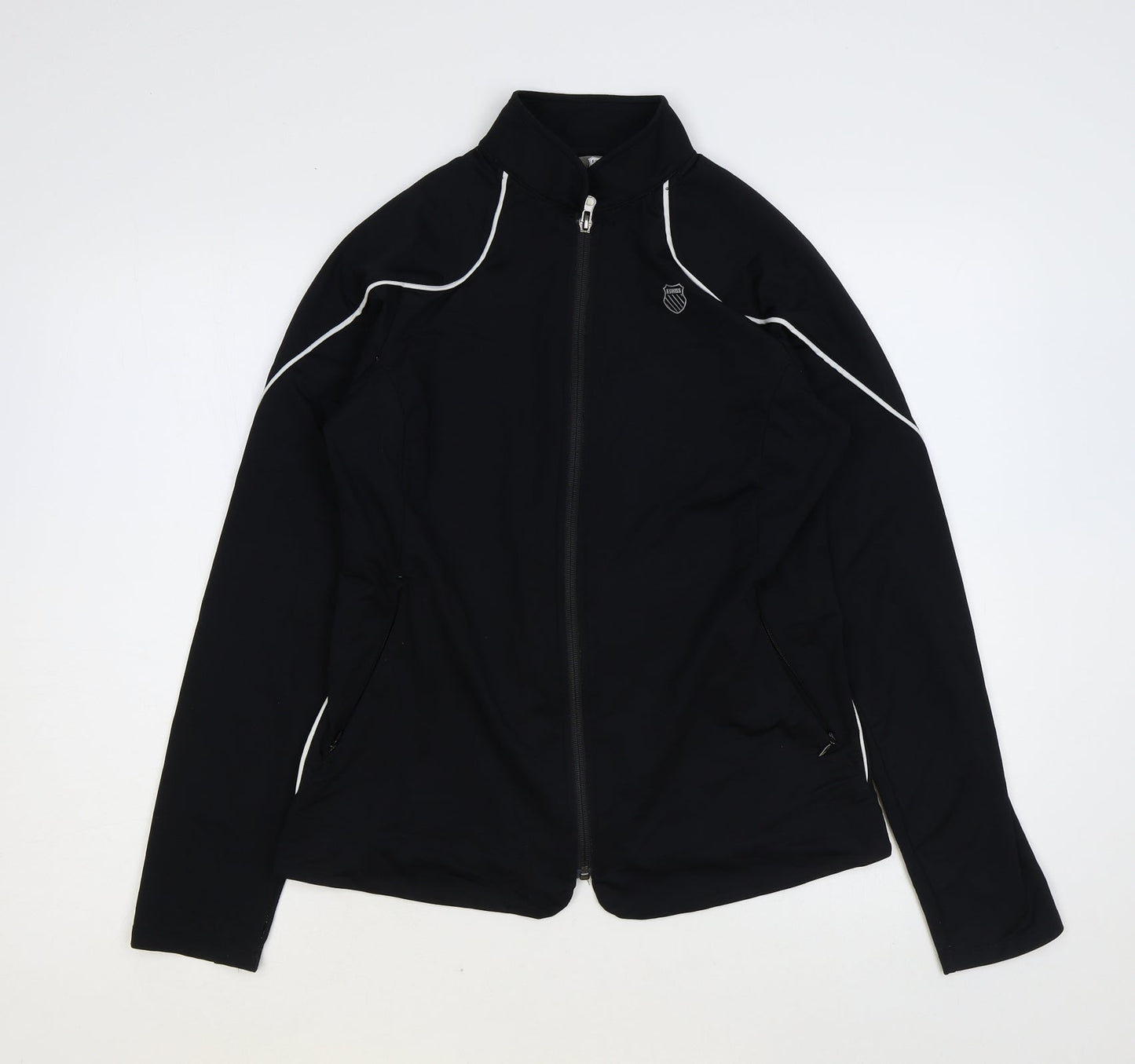 K-Swiss Womens Black Jacket Size 12 Zip