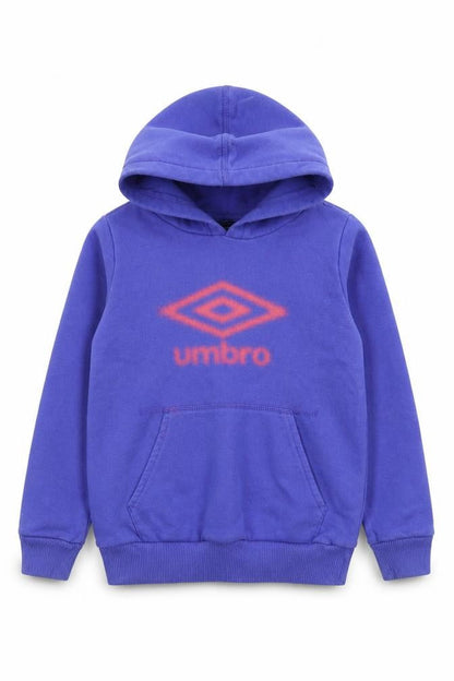 Umbro Boys Blue Polyester Pullover Hoodie Size 6-7 Years Pullover