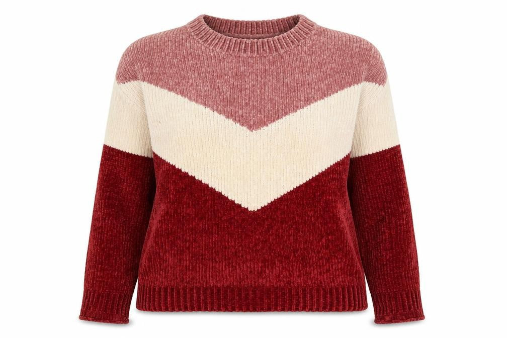 Papaya Womens Multicoloured Round Neck Polyester Pullover Jumper Size M