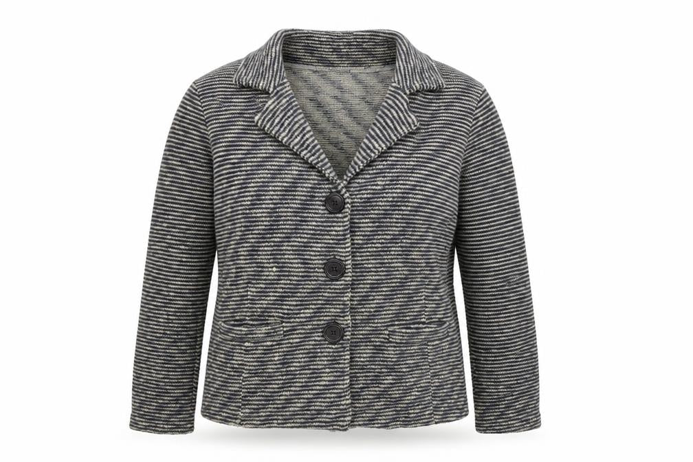 Adini Womens Multicoloured Geometric Jacket Size 12 Button