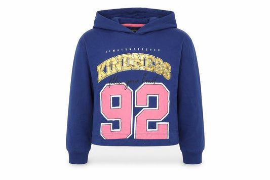 Studio Girls Blue Cotton Pullover Hoodie Size 12-13 Years Pullover