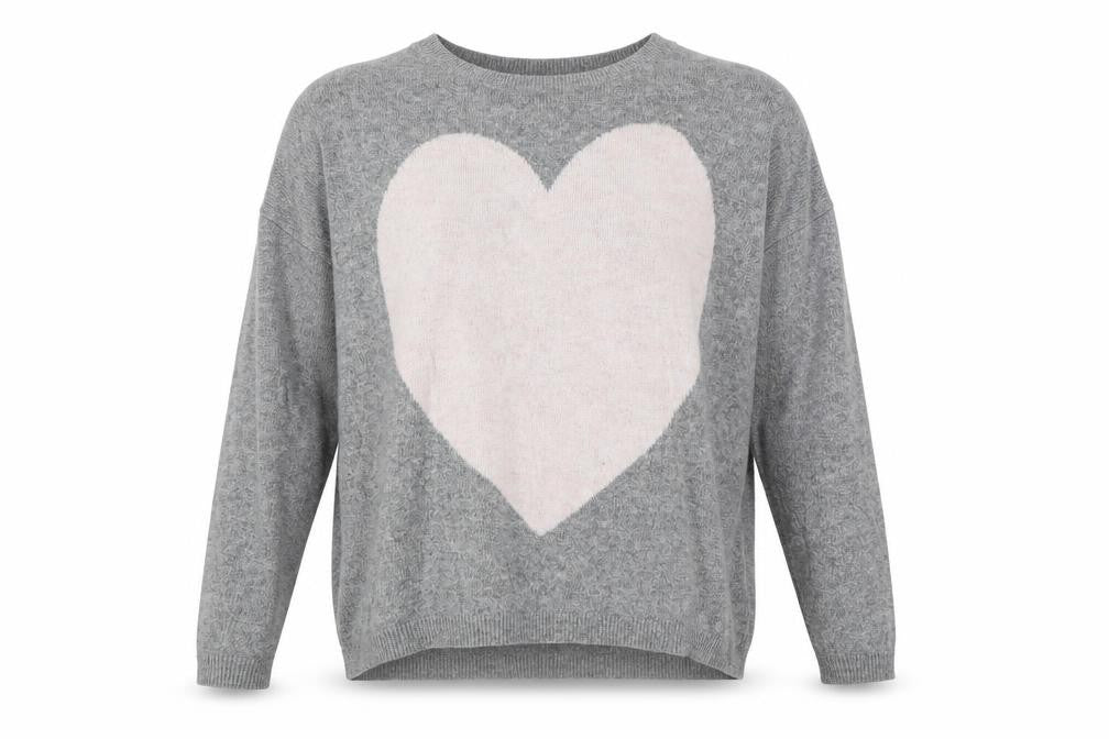 New Look Womens Grey Round Neck Polyester Pullover Jumper Size 12 - Cut Out Detail