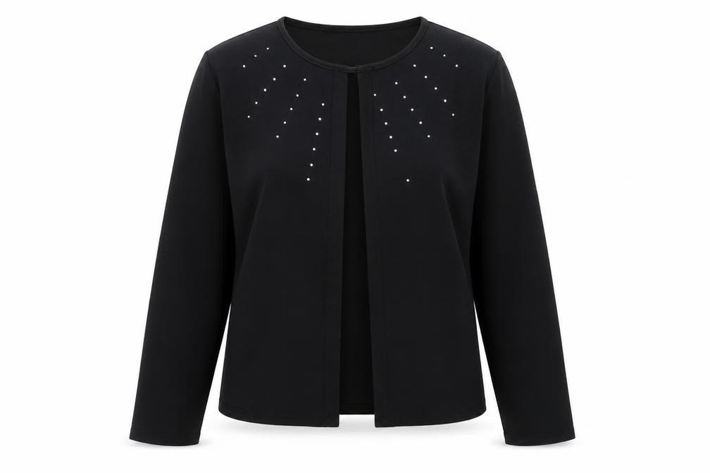 Select Womens Black Jacket Blazer Size 14 Hook & Eye