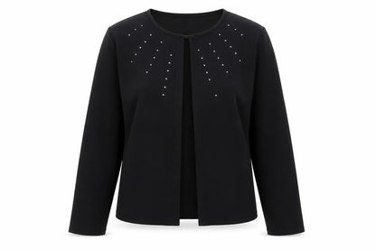 Select Womens Black Jacket Blazer Size 14 Hook & Eye