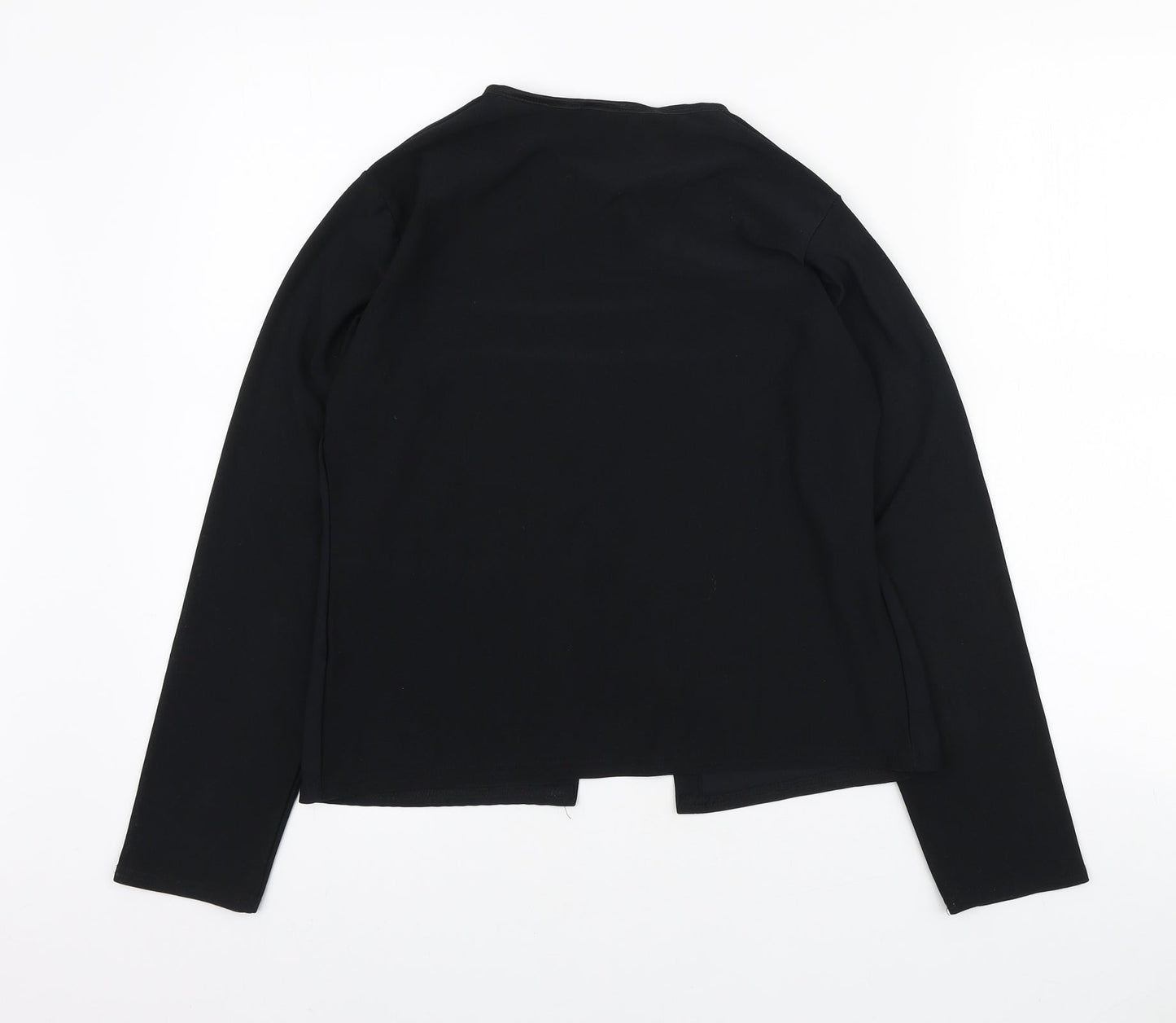 Select Womens Black Jacket Blazer Size 14 Hook & Eye
