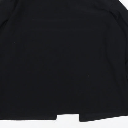 Select Womens Black Jacket Blazer Size 14 Hook & Eye