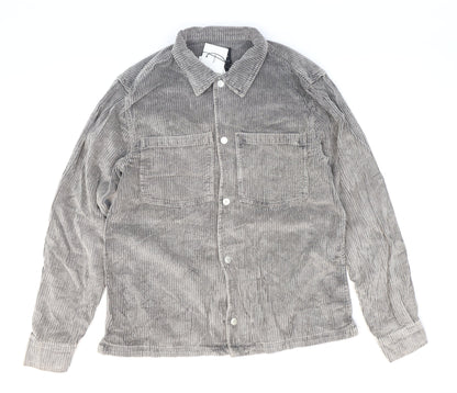 Zara Womens Grey Jacket Size 6 Snap