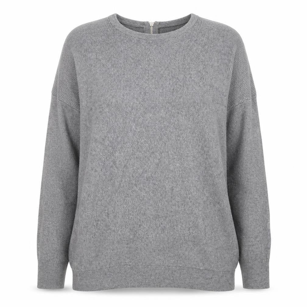 Atmosphere Womens Grey Round Neck Viscose Pullover Jumper Size 10