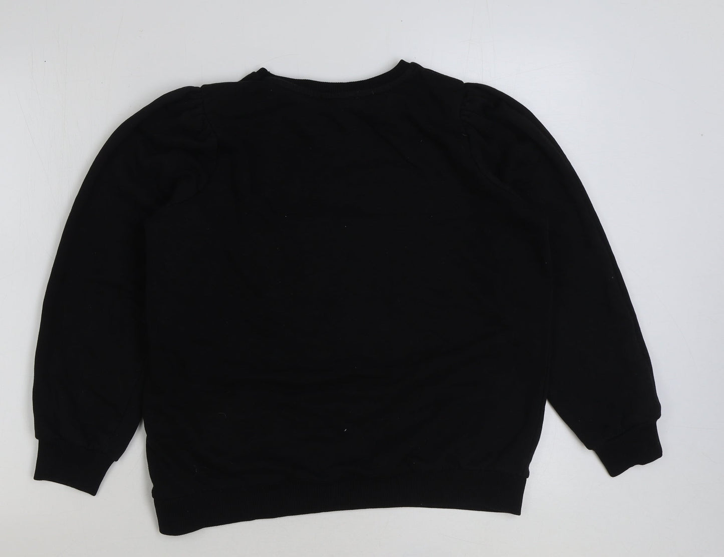 Papaya Womens Black Polyester Pullover Sweatshirt Size 12 Pullover