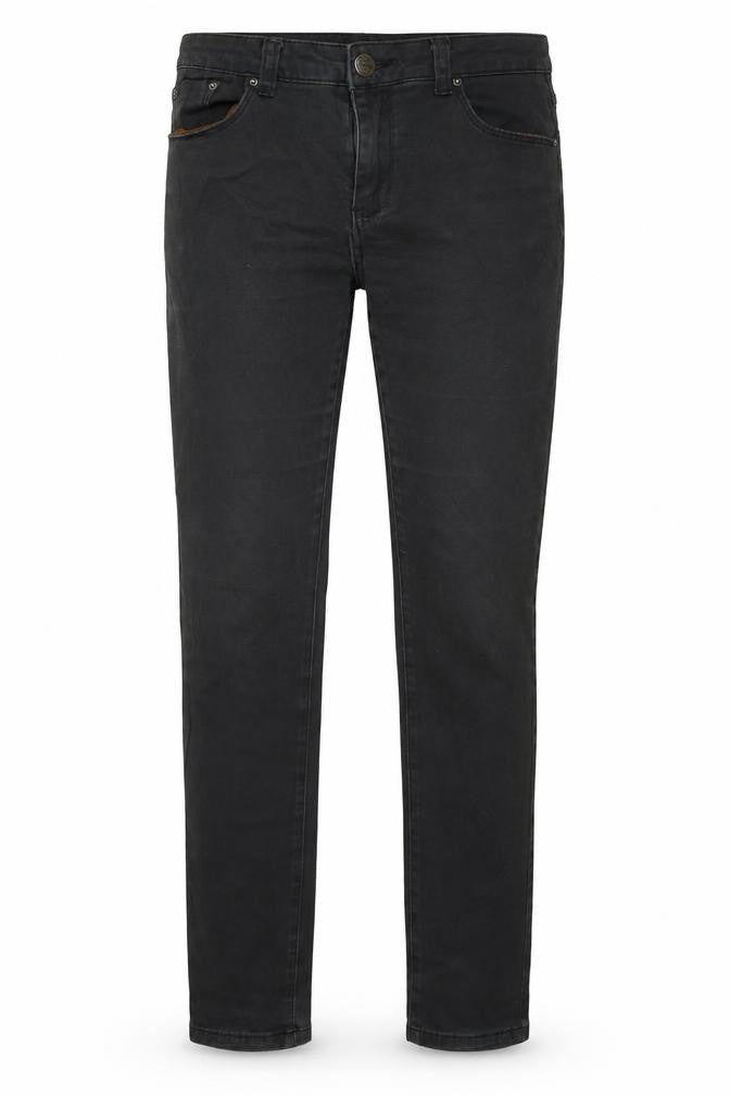 Friendex Mens Grey Cotton Skinny Jeans Size 30 in L31 in Regular Button