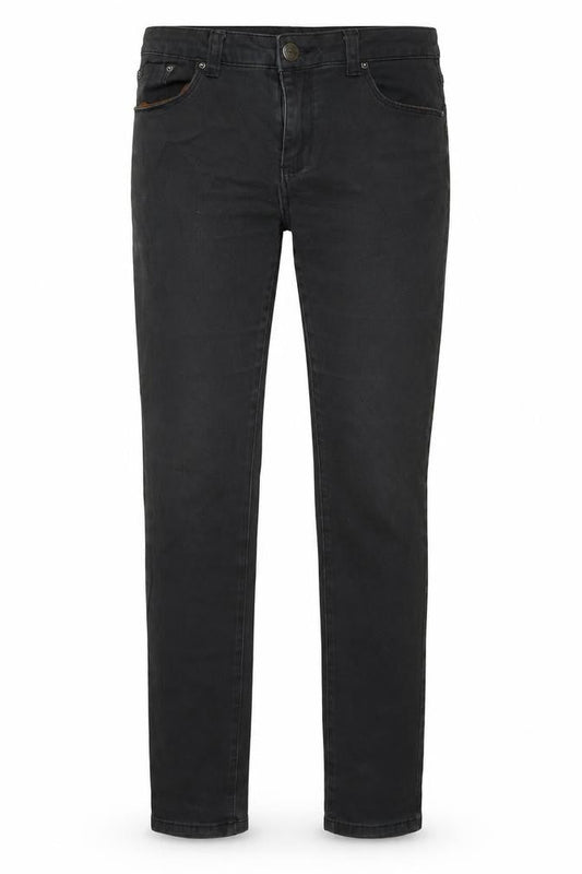 Friendex Mens Grey Cotton Skinny Jeans Size 30 in L31 in Regular Button