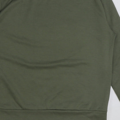 Preloved Feeling Womens Green Polyester Pullover Sweatshirt Size M Pullover - Vogue - Label