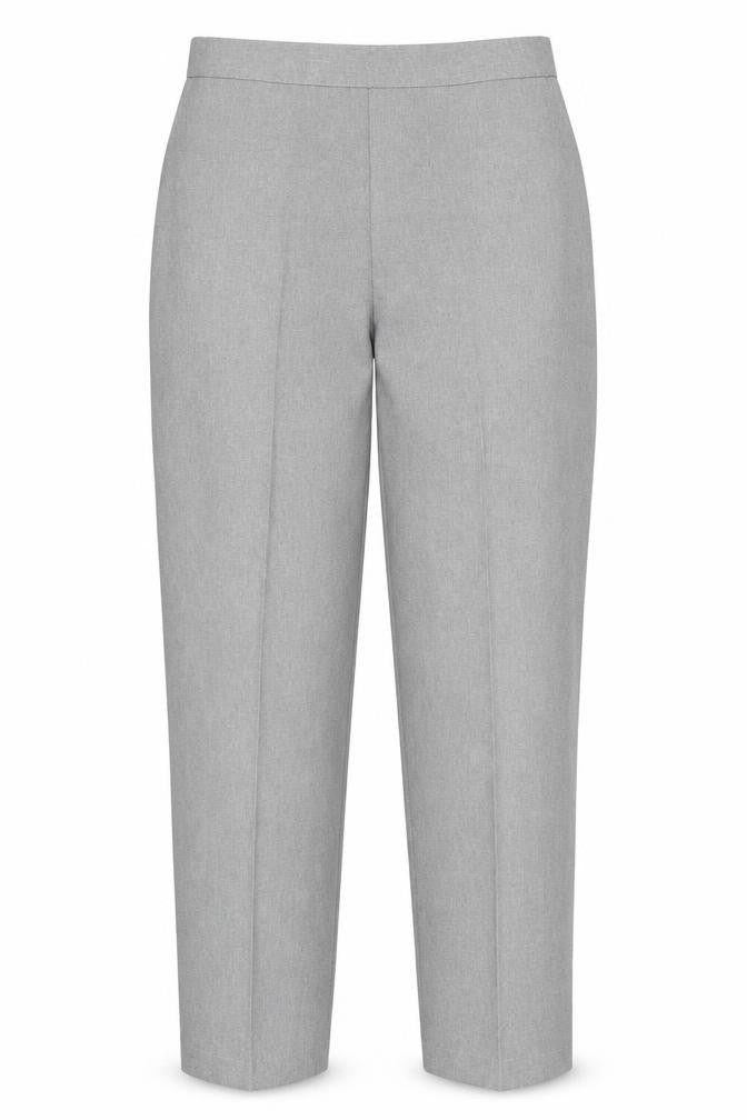 Emma Womens Grey Polyester Trousers Size 12 L26 in Regular