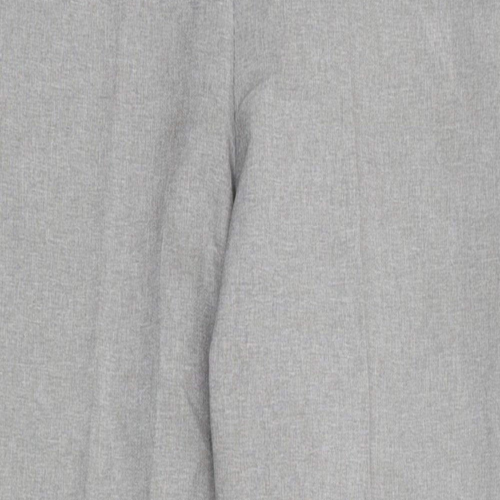 Emma Womens Grey Polyester Trousers Size 12 L26 in Regular