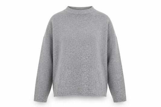 Tu Womens Grey Round Neck Polyester Pullover Jumper Size 14