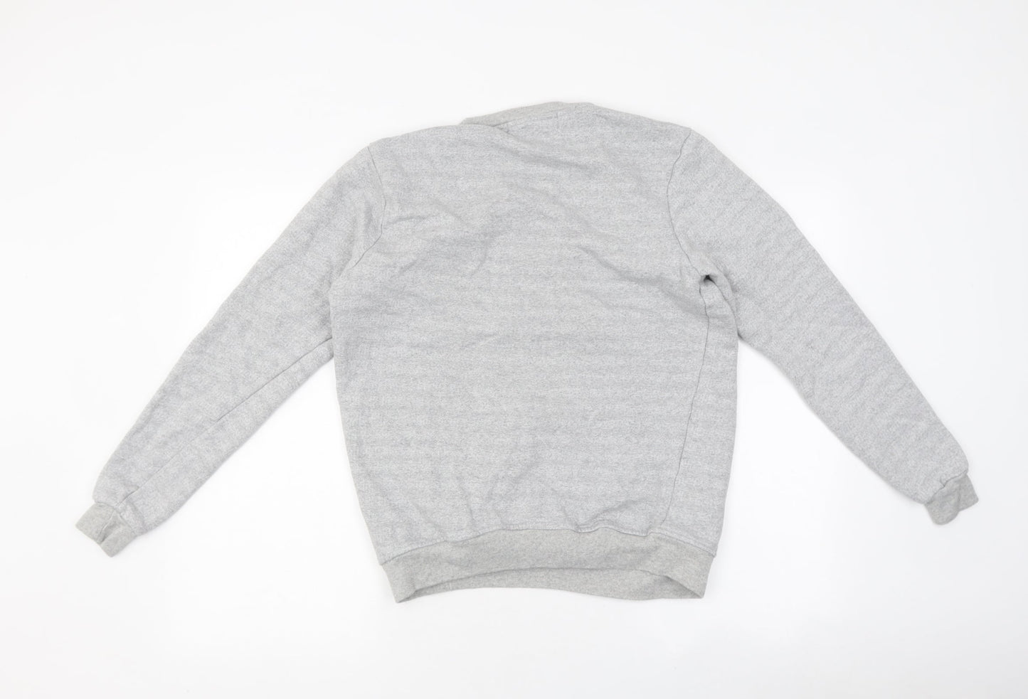 Filthy Living Mens Grey Round Neck Polyester Pullover Jumper Size S