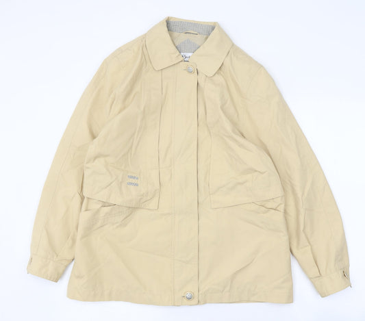 Berkertex Womens Beige Overcoat Coat Size 10 Zip