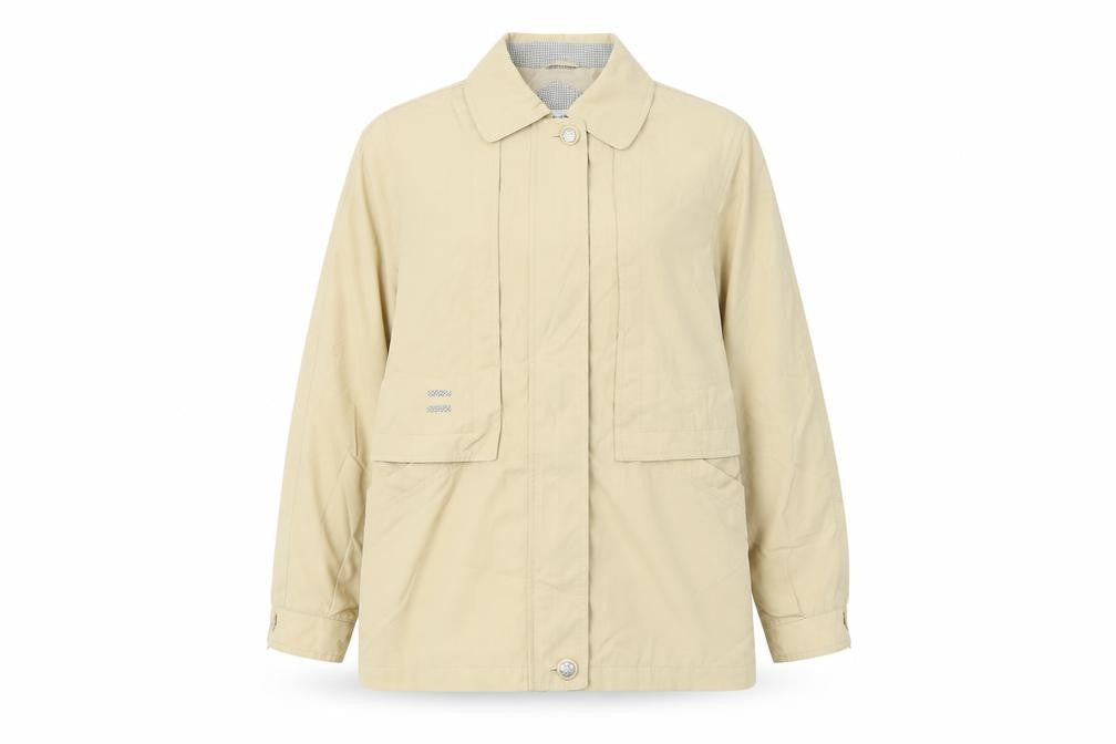 Berkertex Womens Beige Overcoat Coat Size 10 Zip