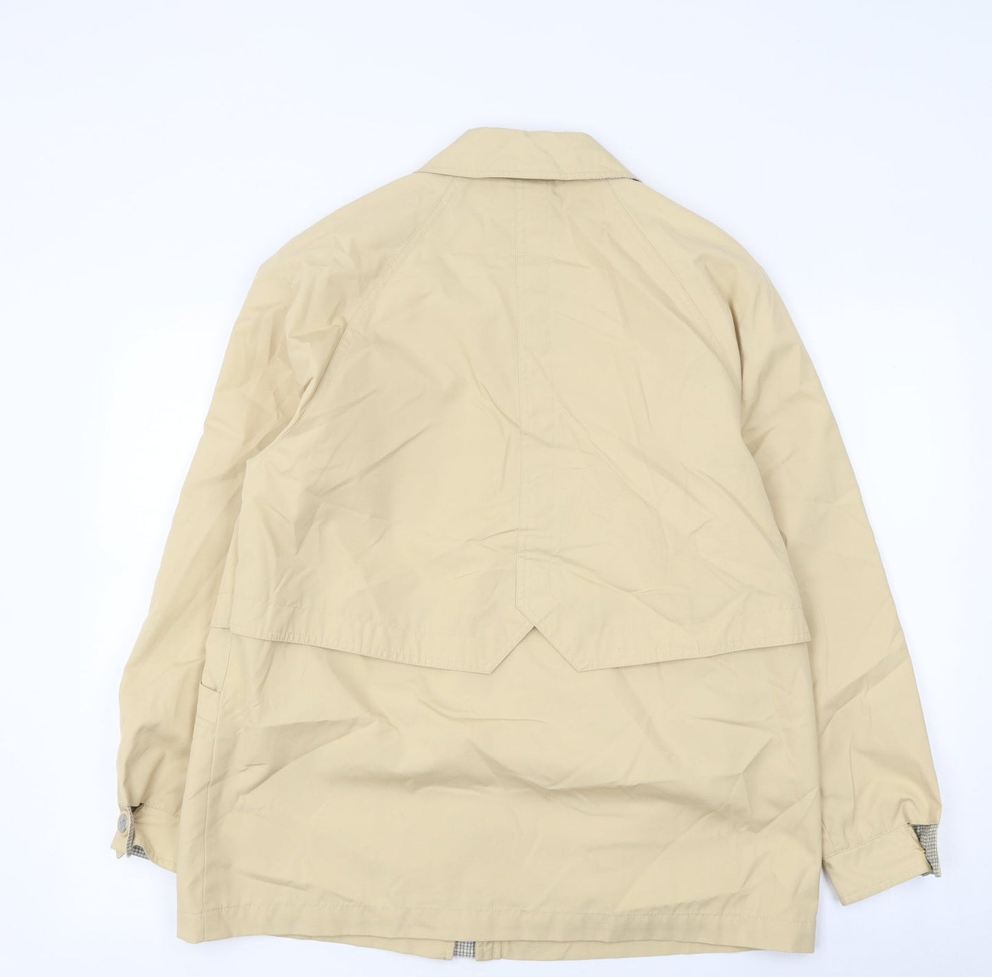 Berkertex Womens Beige Overcoat Coat Size 10 Zip