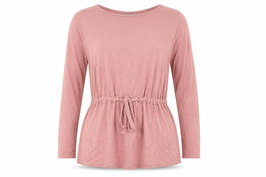 Principles Womens Pink Polyester Basic T-Shirt Size 14 Round Neck