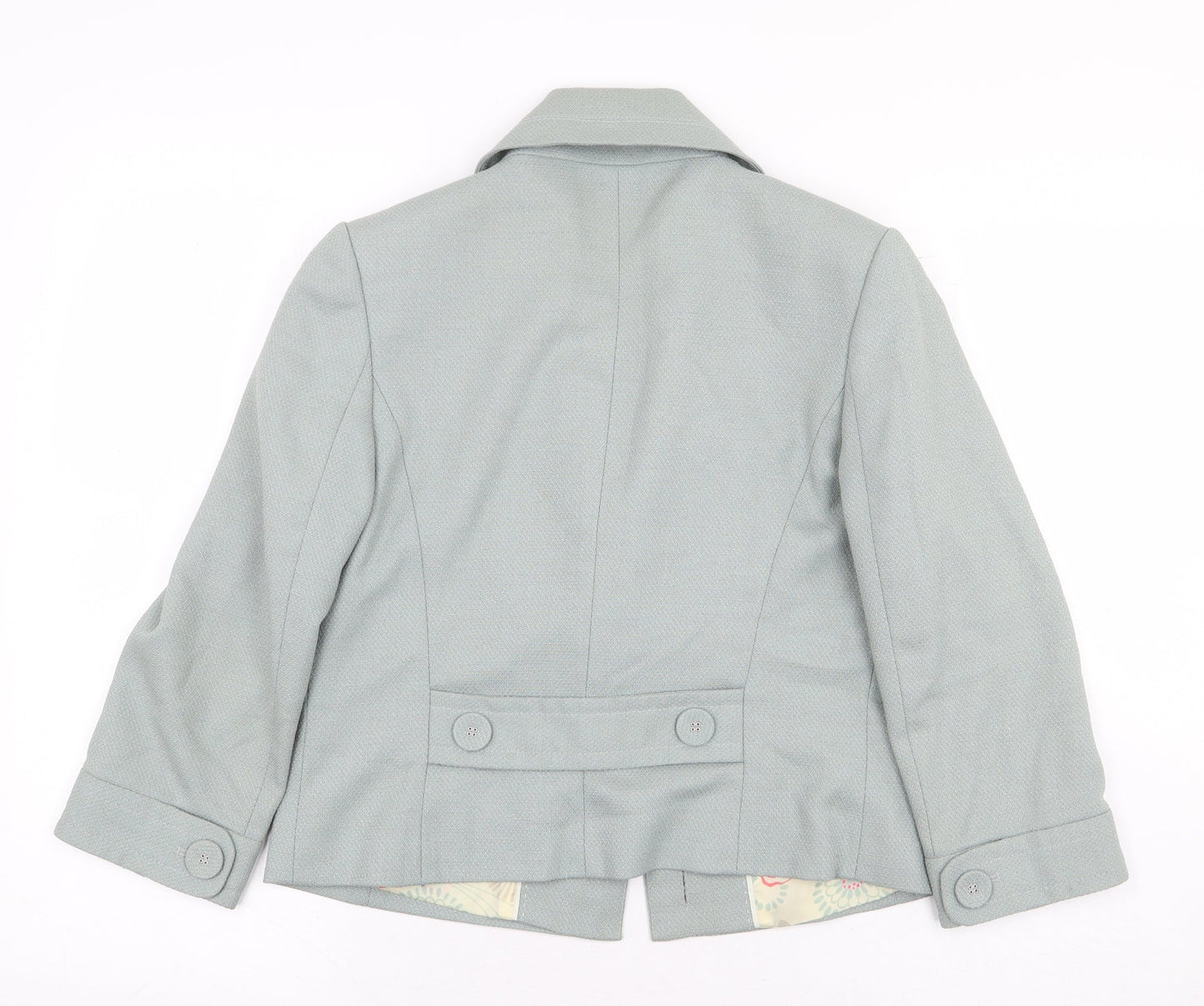 NEXT Womens Green Jacket Blazer Size 8 Button