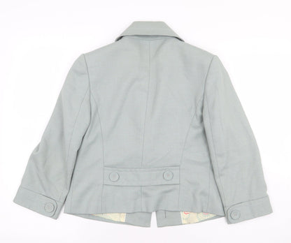 Next Womens Green Jacket Blazer Size 8 Button